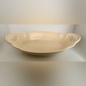 Pfaltzgraff Remembrance Pattern Floral Stoneware 11.5” Au Gratin Dish